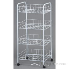 4 Tier metal rolling cart